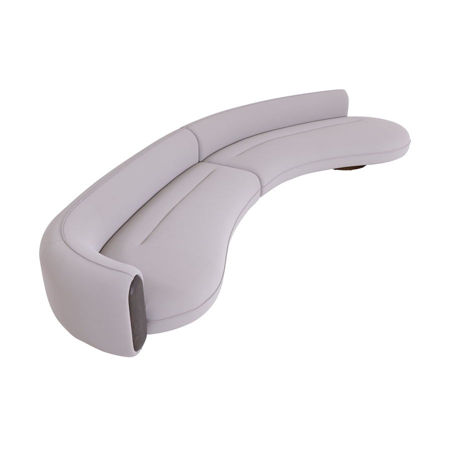 Living Room Hot Sale Wooden Hotel Modern Comfortable Grey Oak Compression Sofa