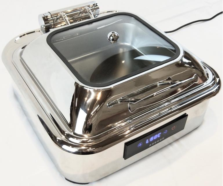 Stainless Steel Buffet Hotel Cookware Food Warmer Buffet Dish Visible Top