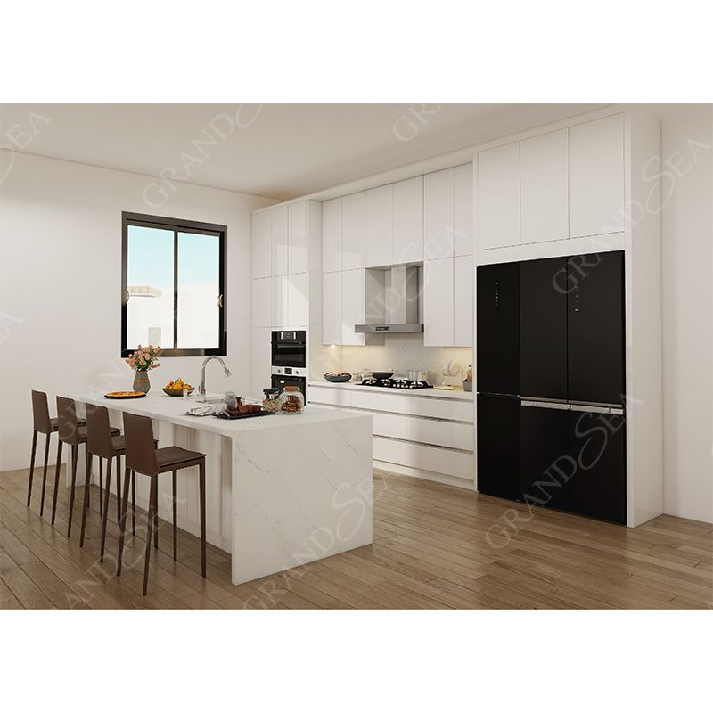 Supplier Price Whole Kitchen Custom Wood Kitchen Cabinet &amp; Island