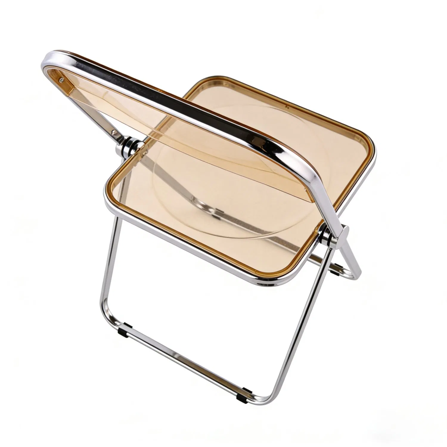 Wholsale Space-Saving Foldable Indoor Multipurpose Transparent Plastic Dining Chair for Wedding/Dining Room/Coffee Shop