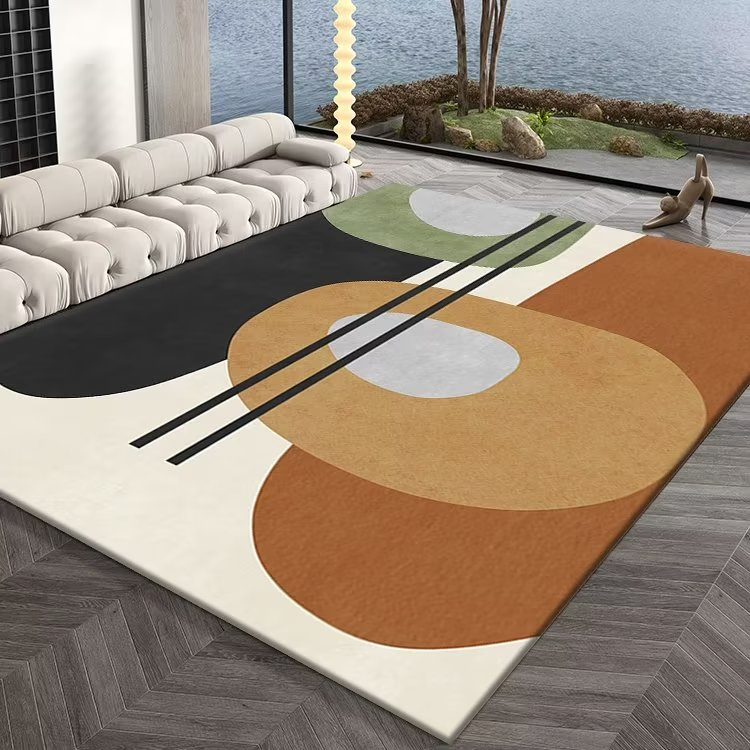 Xinlan Luxury Decorative Big Center Large Soft Custom Traditional Vintage Area Rug for Living Room Center Rug