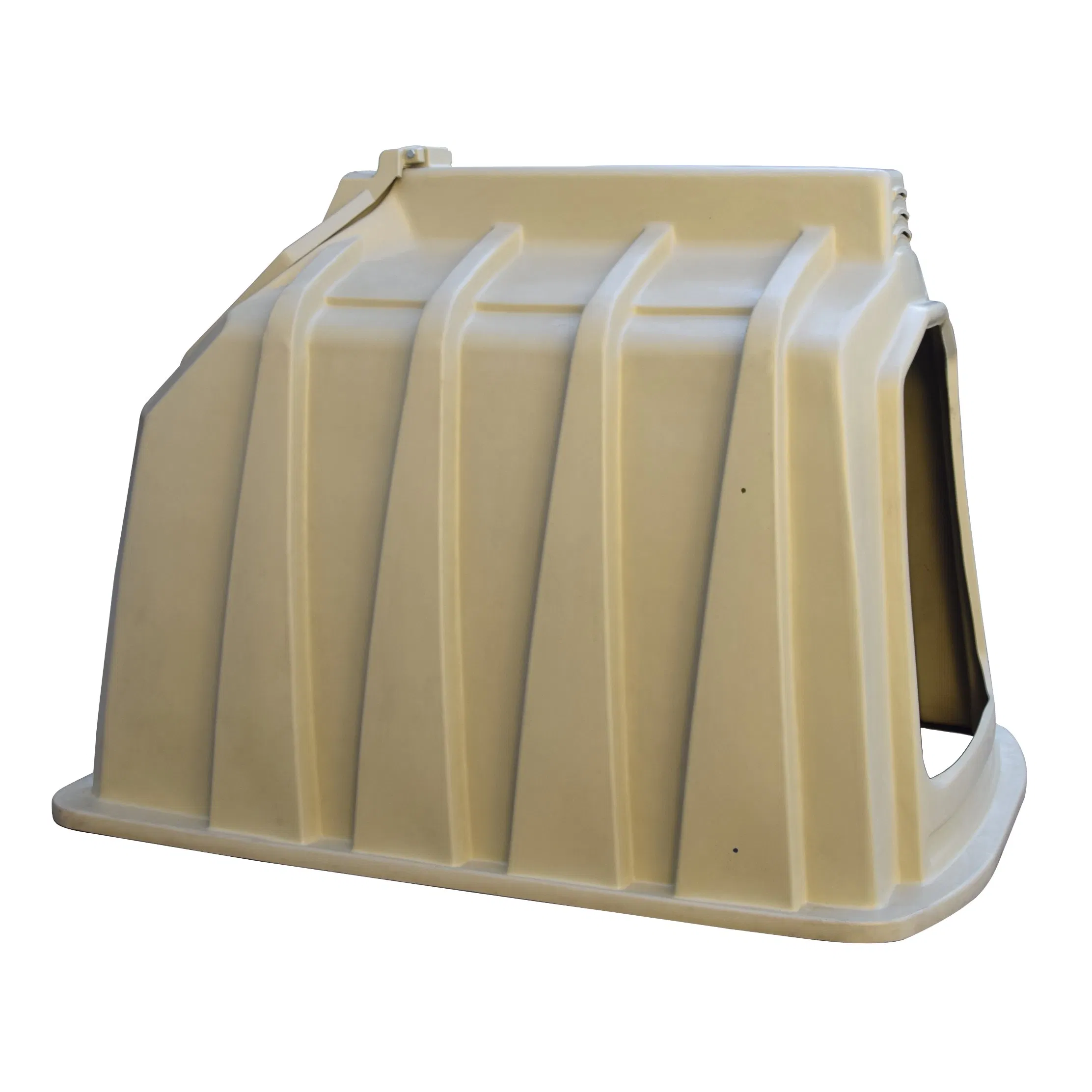 Sheltered Outdoor Calf Hutch for Dairy Farm