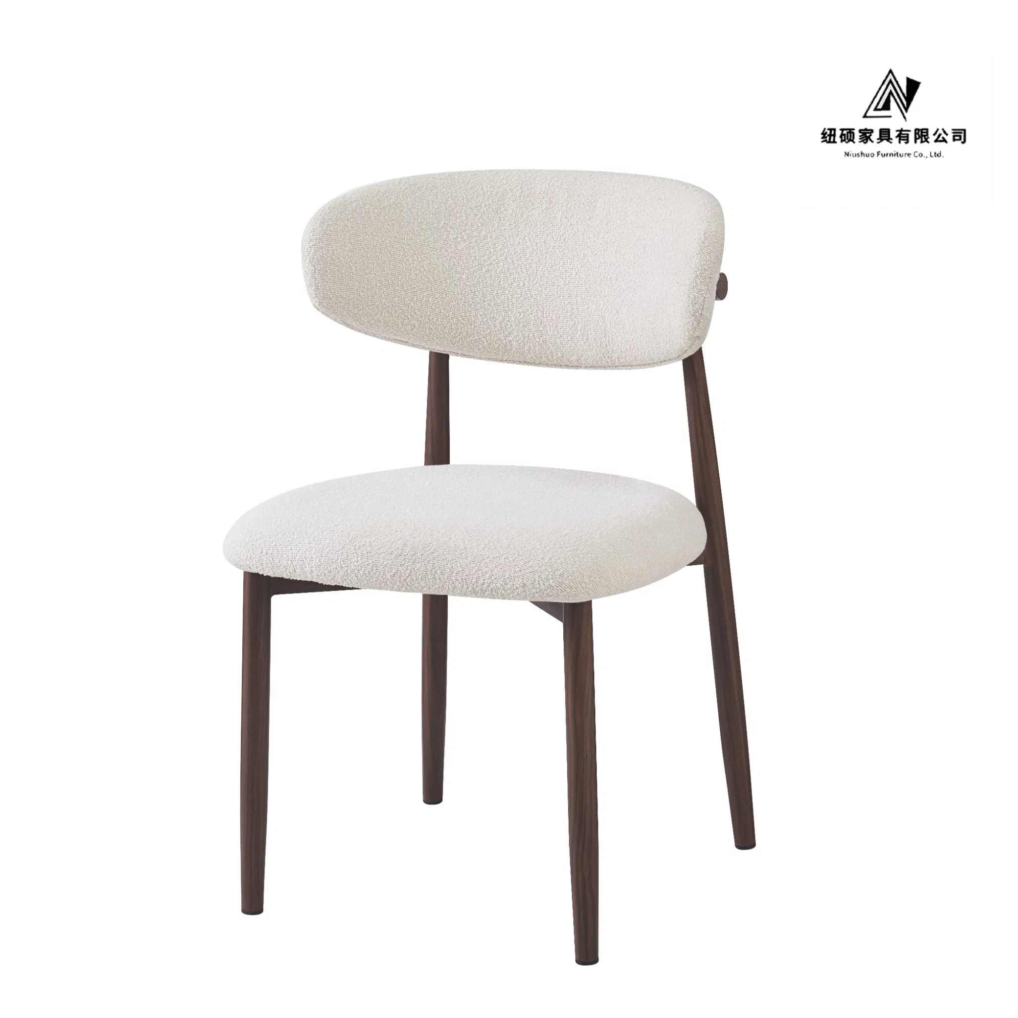 Modern Dining Chair Customized Design Metal Legs New Popular Modern Style Home Furniture Top Fabric Restaurant Chair