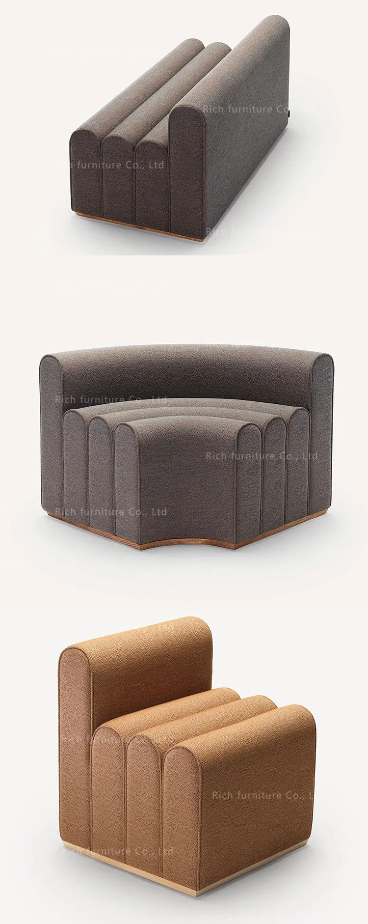 Modern Ottoman Stool View 5