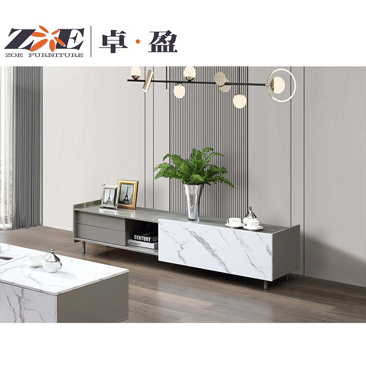 Factory Direct Modern Living Room Solid Wood Drawer Storage Home TV Cabinet