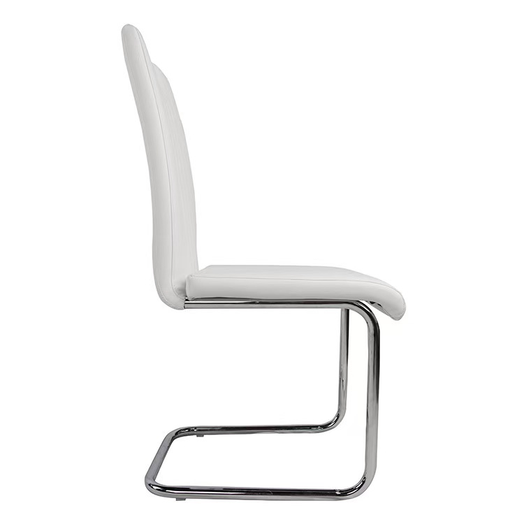 with PU Leather, Water-Resistant Fabric, Dining Chair and Chrome Frame.