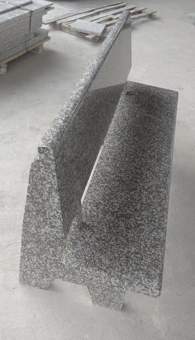 Natural Stone polished/honed brown/pink G664 Granite Garden Bench for Outdoor Park/courtyard/yard Decoration