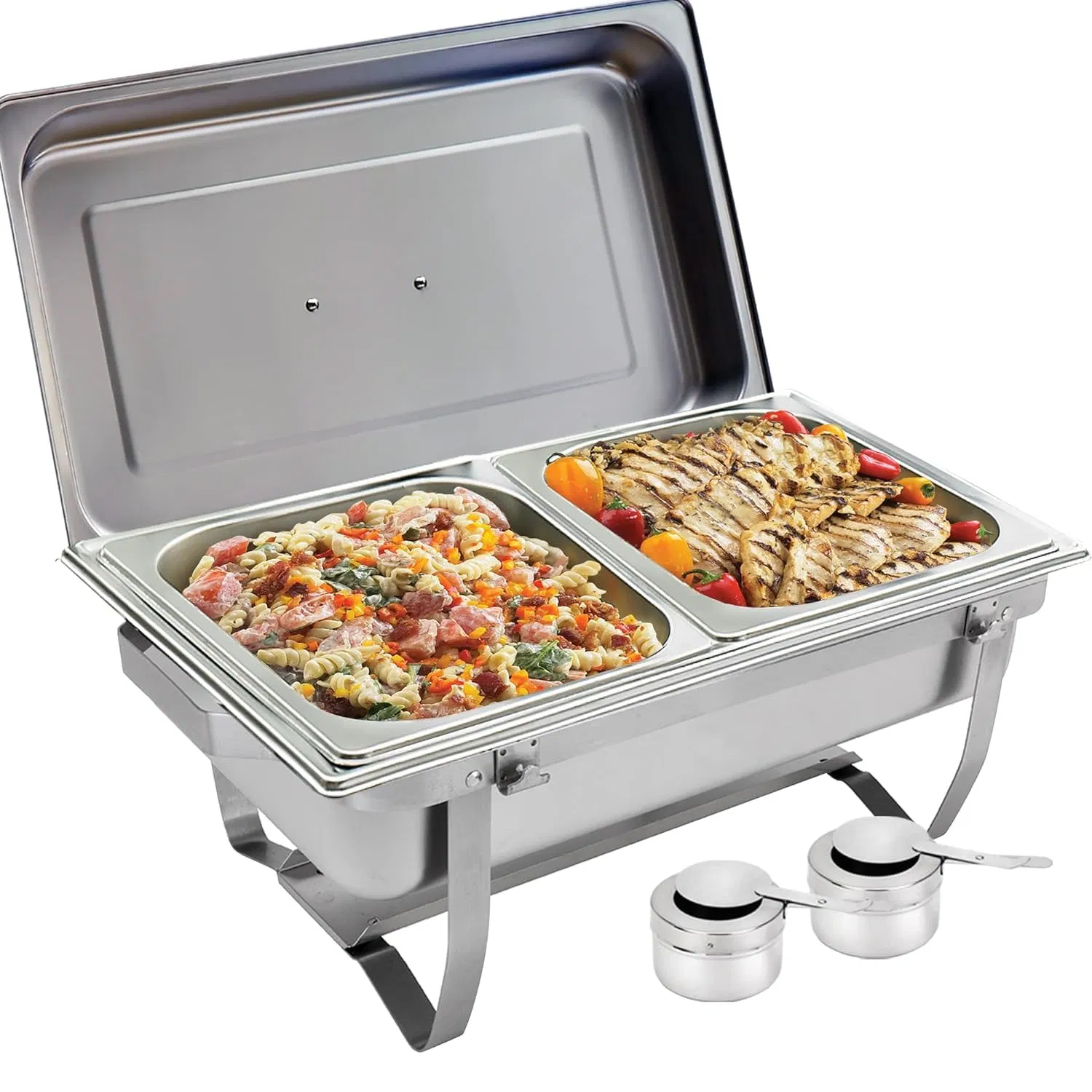 Best Selling Stainless Steel Golden Warmer Buffet with Adjustable Temperature