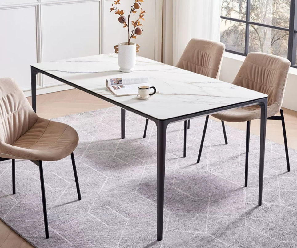 Premium Guangdong Dining Set with Aluminium and Sintered Stone