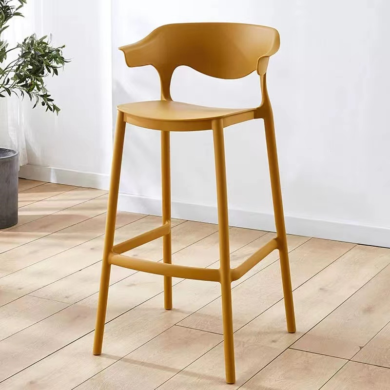 Wholesale Modern Commercial Furniture Restaurant Kitchen Chairs Plastic Stackable Outdoor Bar Stool