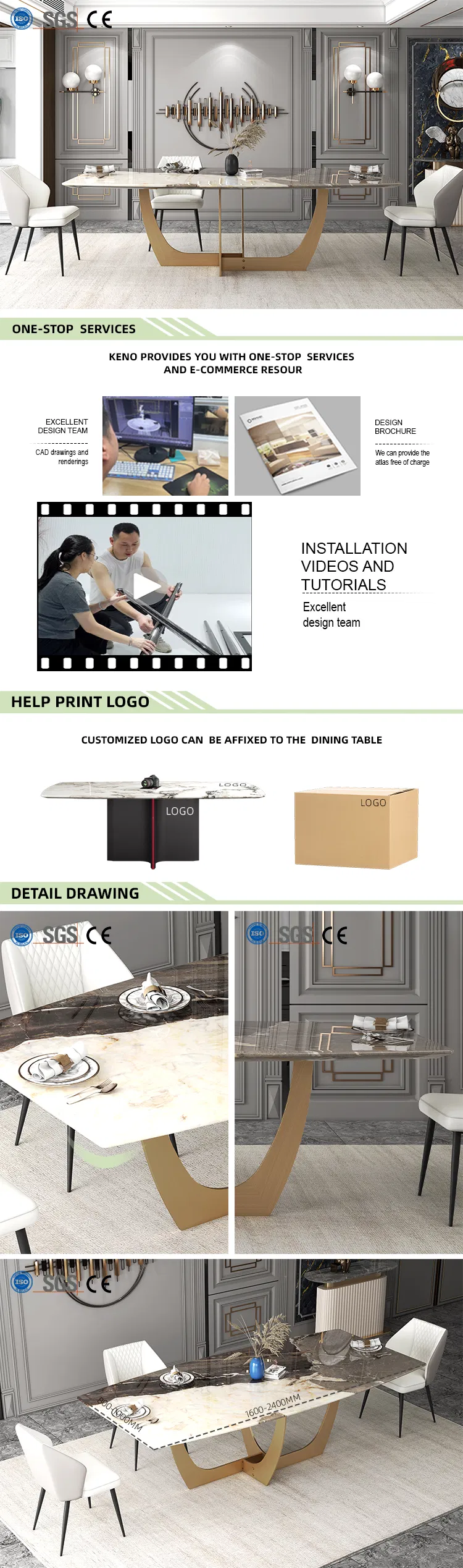 Dining Table Detail 1