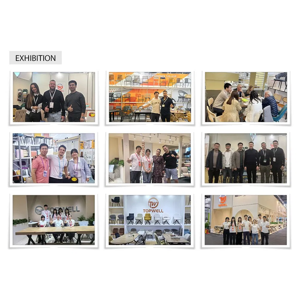 MDF with Paper Venner Coffee Table Set Powder Coating Legs Table