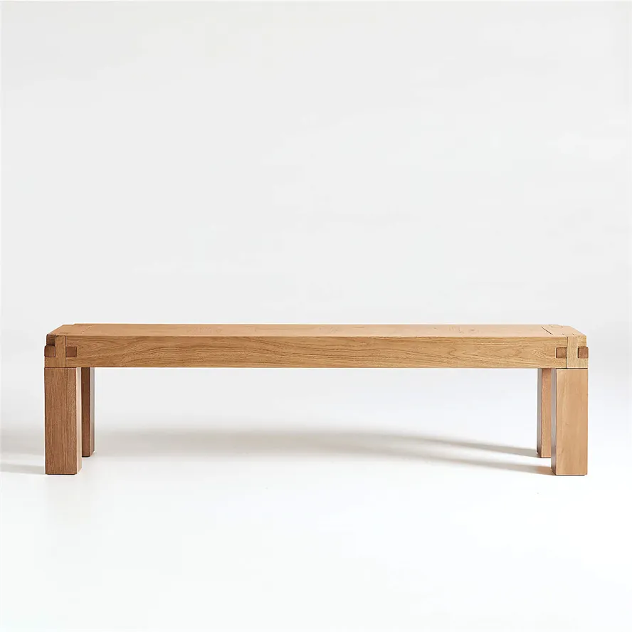 Wooden Knot Rustic Dining Bench 3