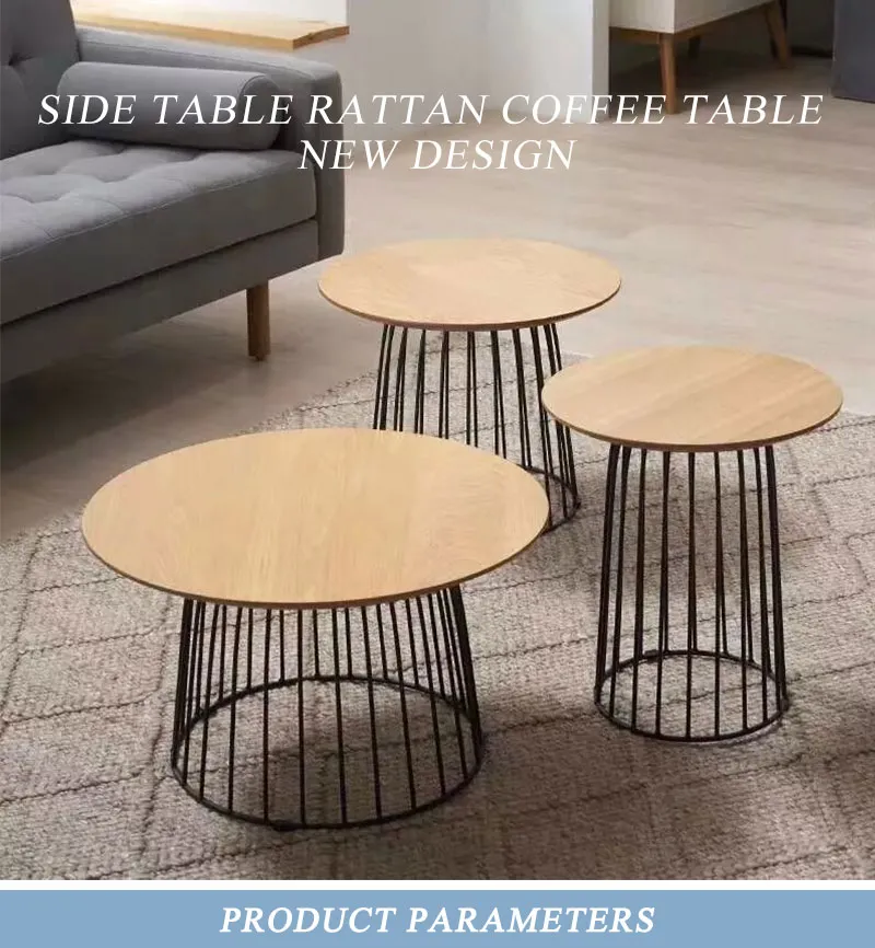 Modern Wooden Top Sofa End Coffee Corner Side Table