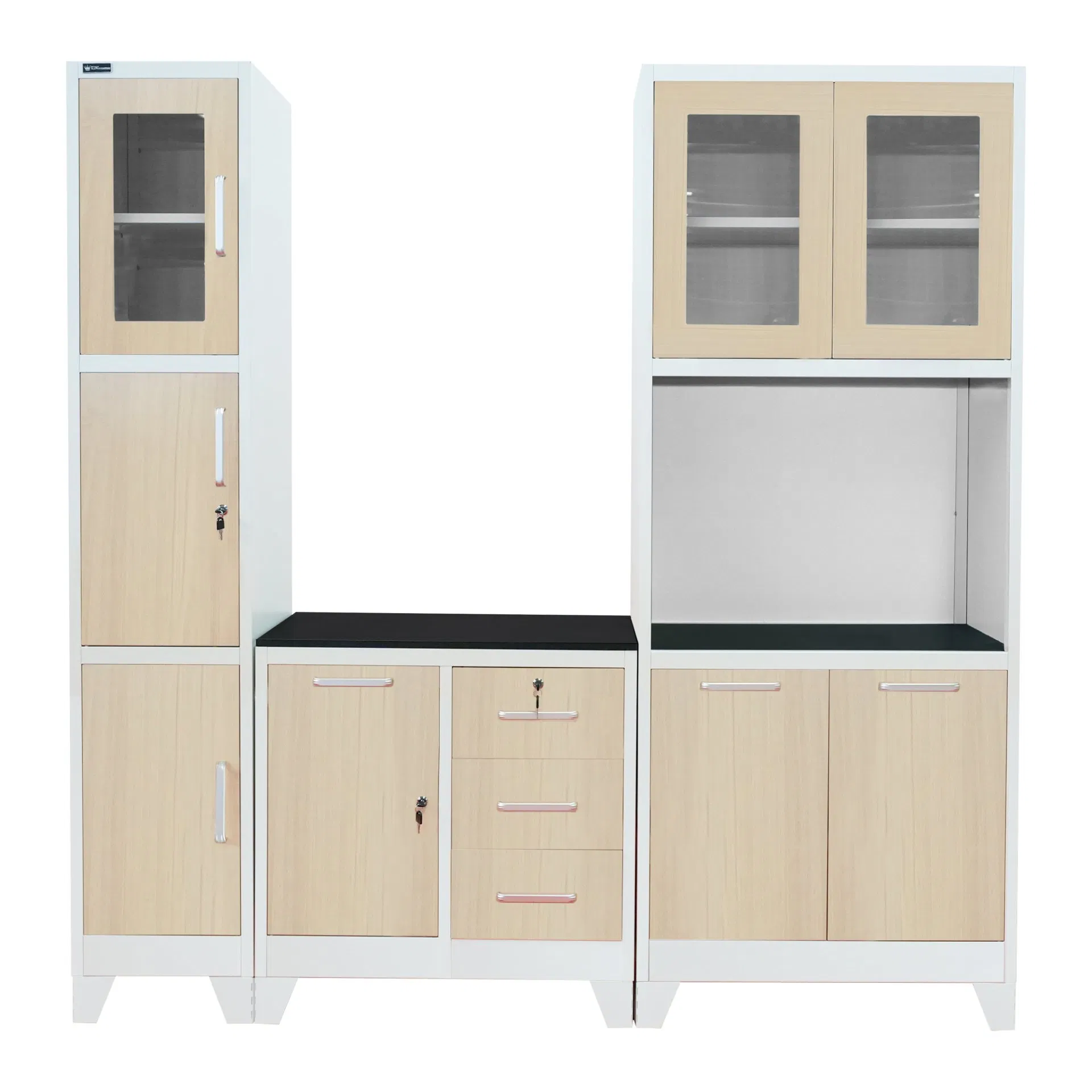 Wholesale Modern Metal kitchen Cupboard Steel Living Room Cabinets Home Furniture Storage Cabinet