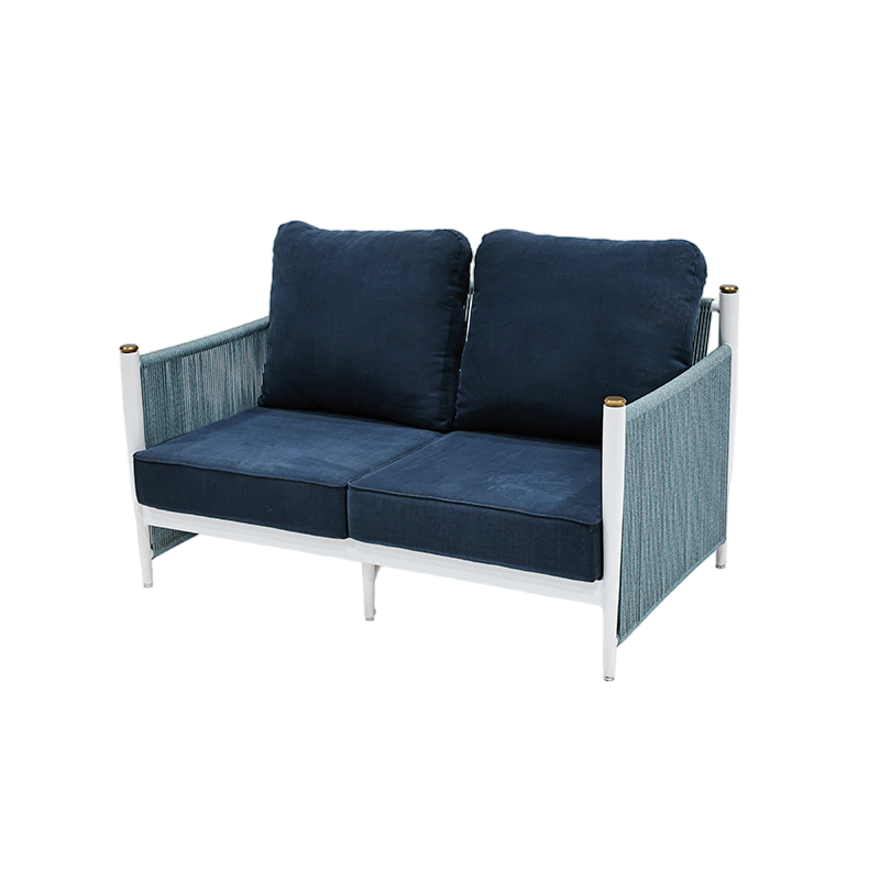 Wholesale Aluminum Outdoor Single Sofa Lounge Chair and Ottoman Hotel Patio Terrace Garden Modern Balcony Lounge Ottoman