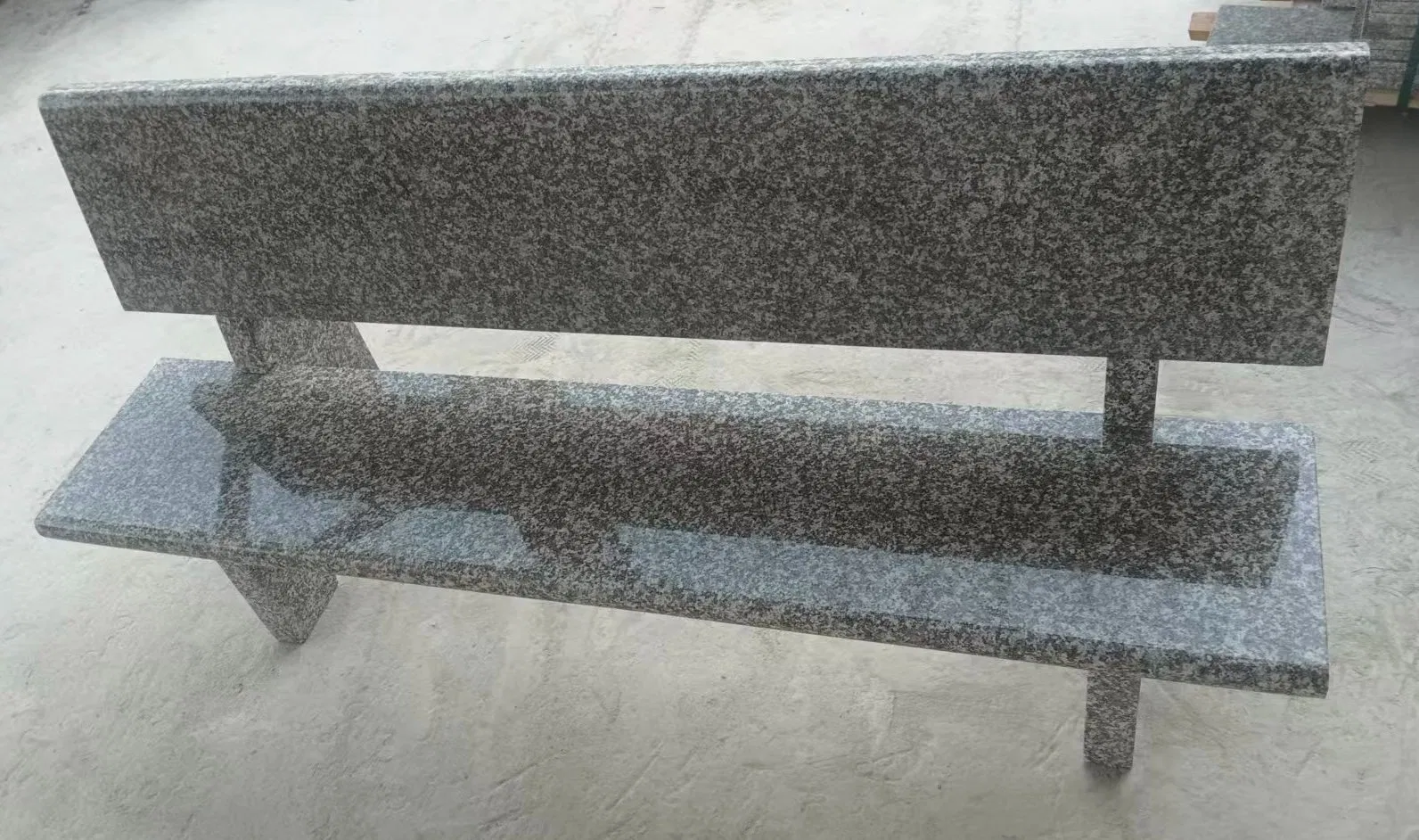 Natural Stone polished/honed brown/pink G664 Granite Garden Bench for Outdoor Park/courtyard/yard Decoration