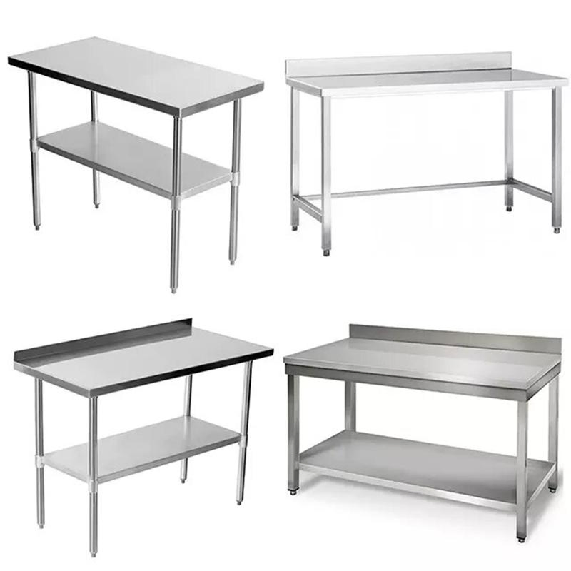 Dining Room Stainless Steel Kitchen Industrial Steel Workbench