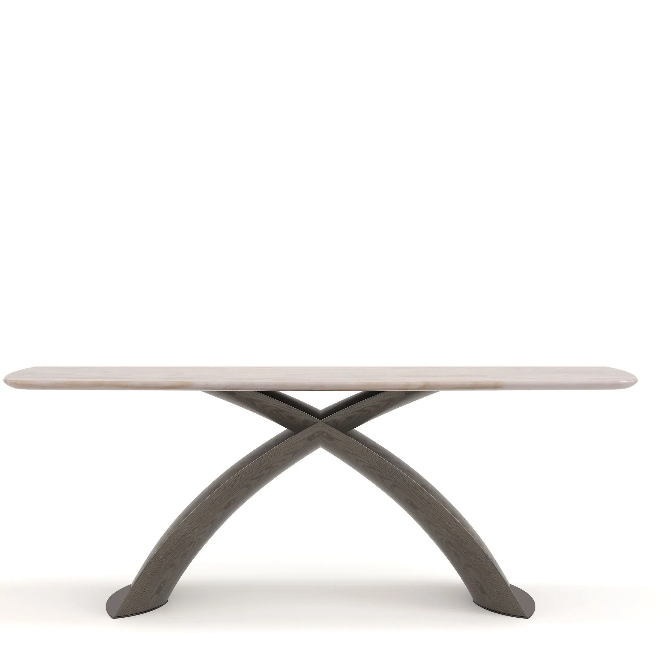 Hot Sale Modern Luxury Ash Solid Wood Marble Top Entry Console Table