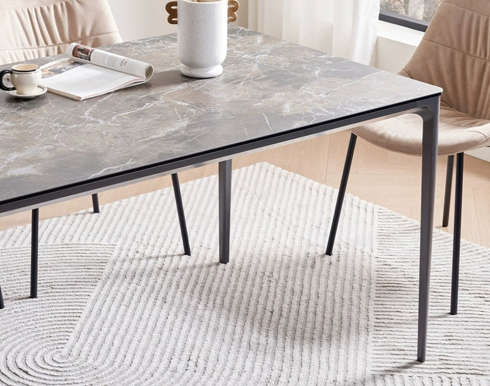 Premium Guangdong Dining Set with Aluminium and Sintered Stone