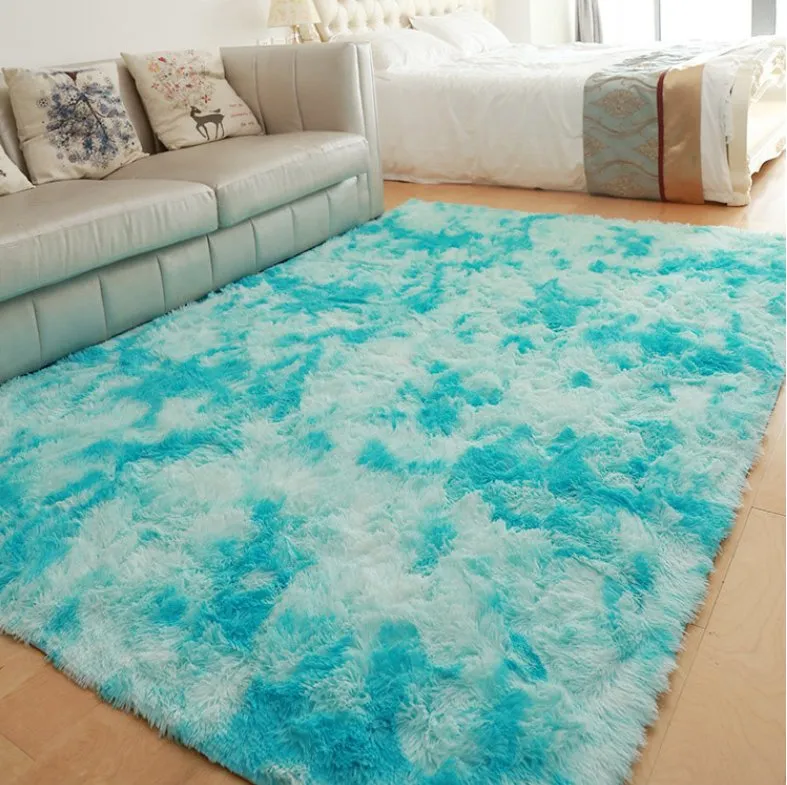 Floor Carpets Acrylic Fiber Plush Faux Rug Living Room