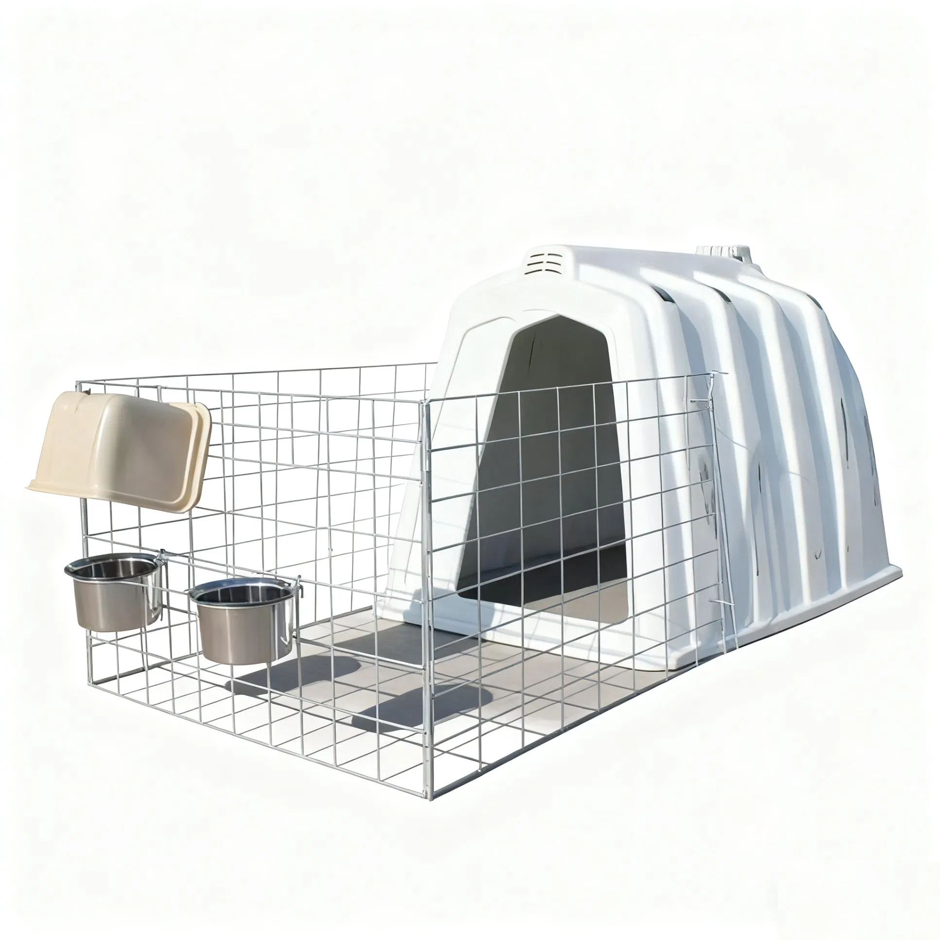 Corrosion-Resistant Galvanized Calf Hutch with Reinforced Roof for Longevity Calf Hutch