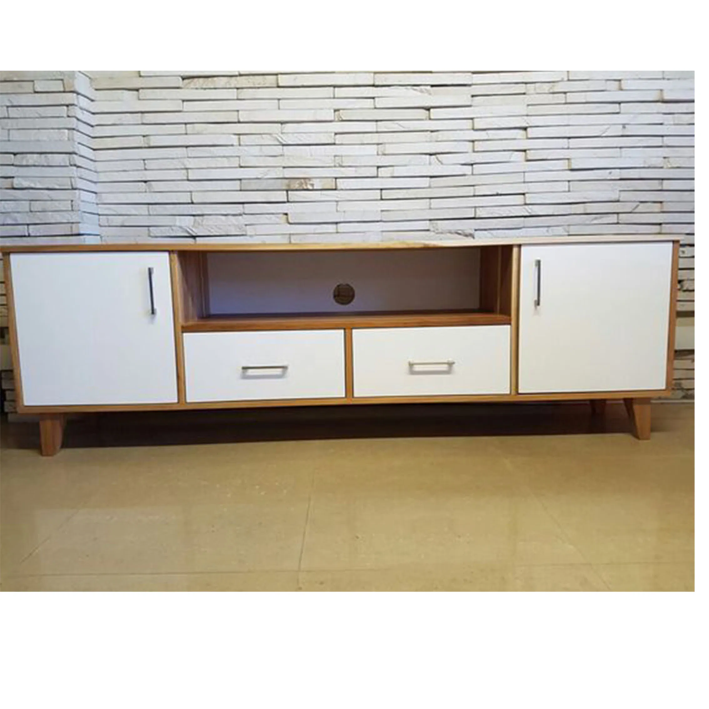 TV Stand for Tvs up to 75 Inches Entertainment Center with Storage Shelves TV Console Table Easy to Assemble for Living Room Bedroom