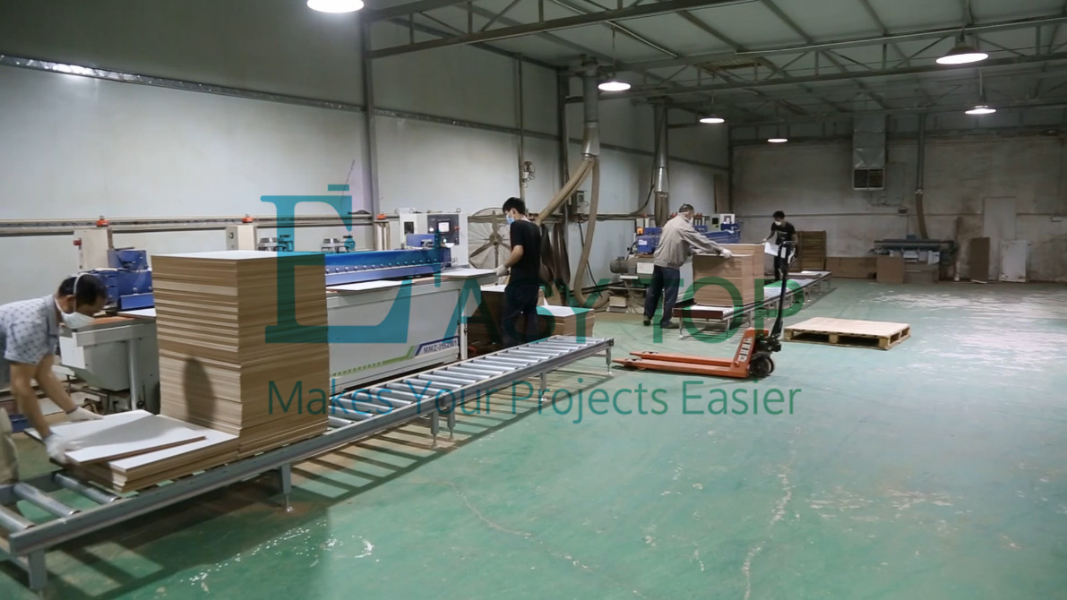 Contemporary PVC Plastic Shaker Door and Kitchen Island