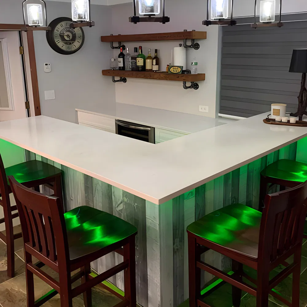 Global Best-Seller Oliky Luxury Artificial Stone Kitchen Island with Marble Finish Exported to Worldwide