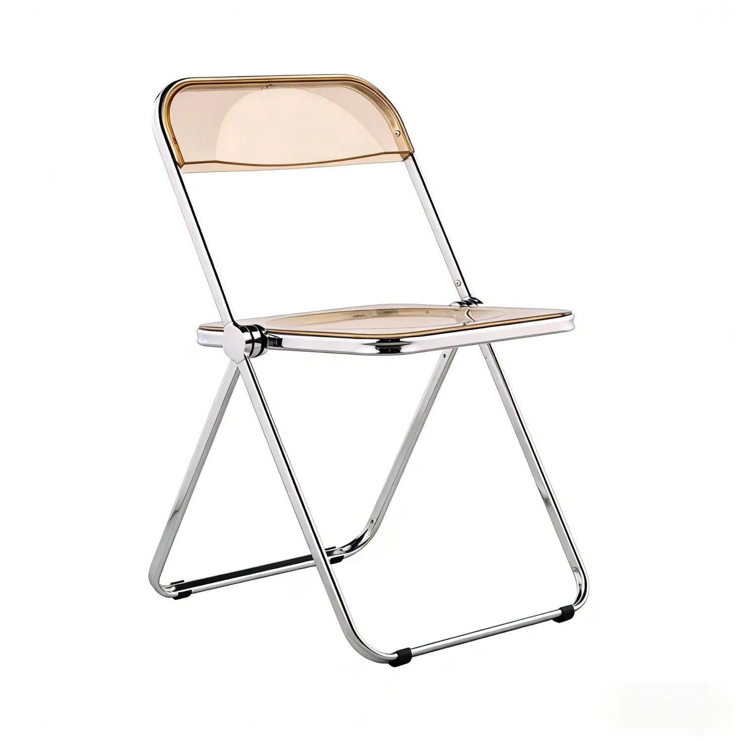 Wholsale Space-Saving Foldable Indoor Multipurpose Transparent Plastic Dining Chair for Wedding/Dining Room/Coffee Shop