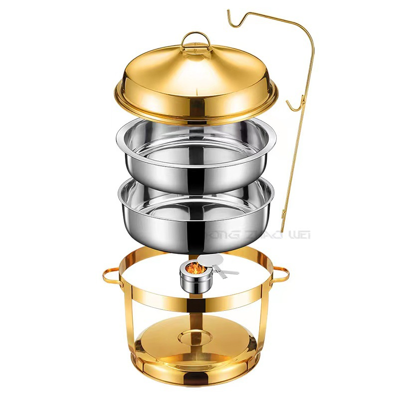 High-Grade Stainless Steel Buffet Dish Dining Stove for Hotel Wedding