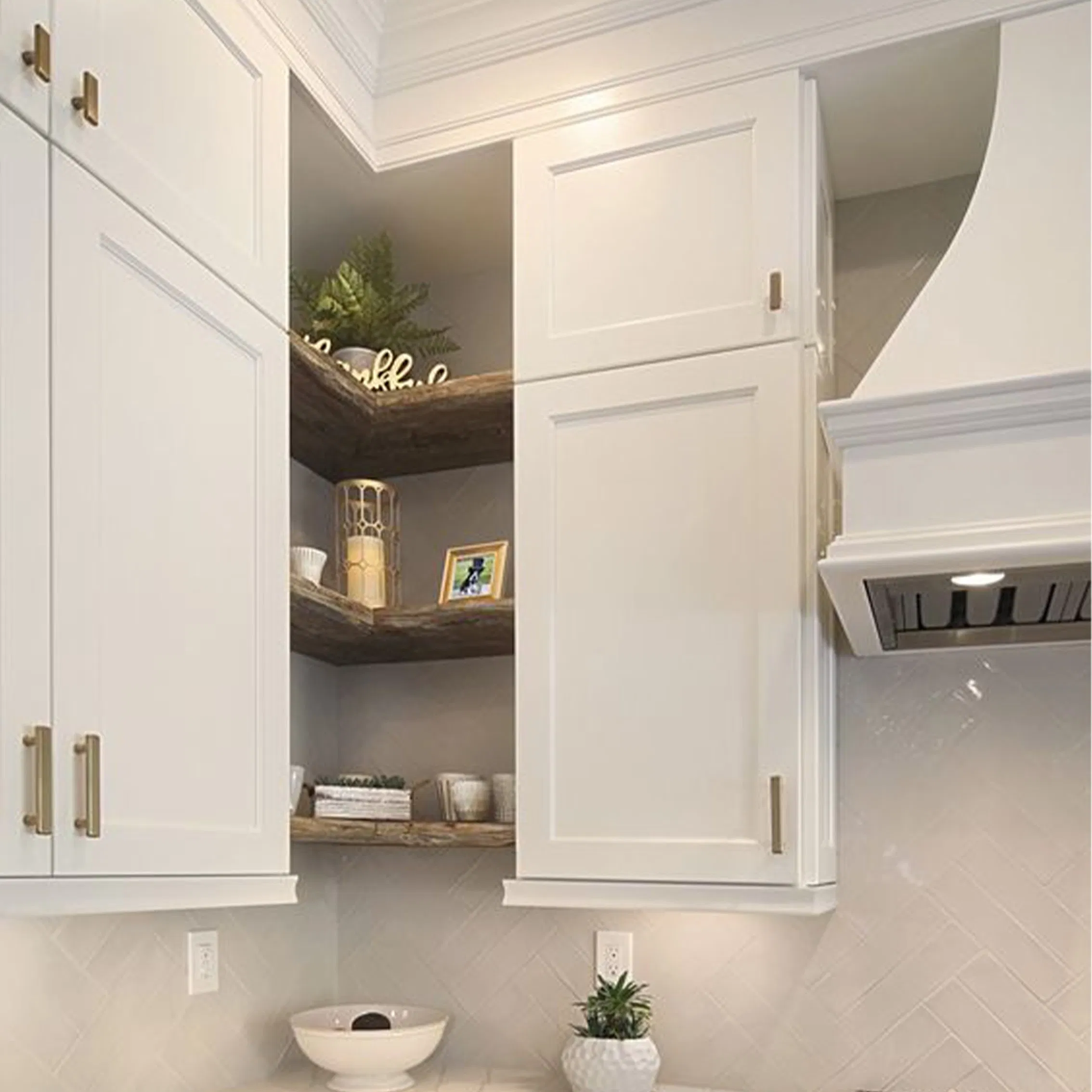 Kitchen Tall Pantry Storage Cabinet with Drawer and Adjustable Shelves Cupboard Cabinet for Kitchen, Dining Room and Living Room