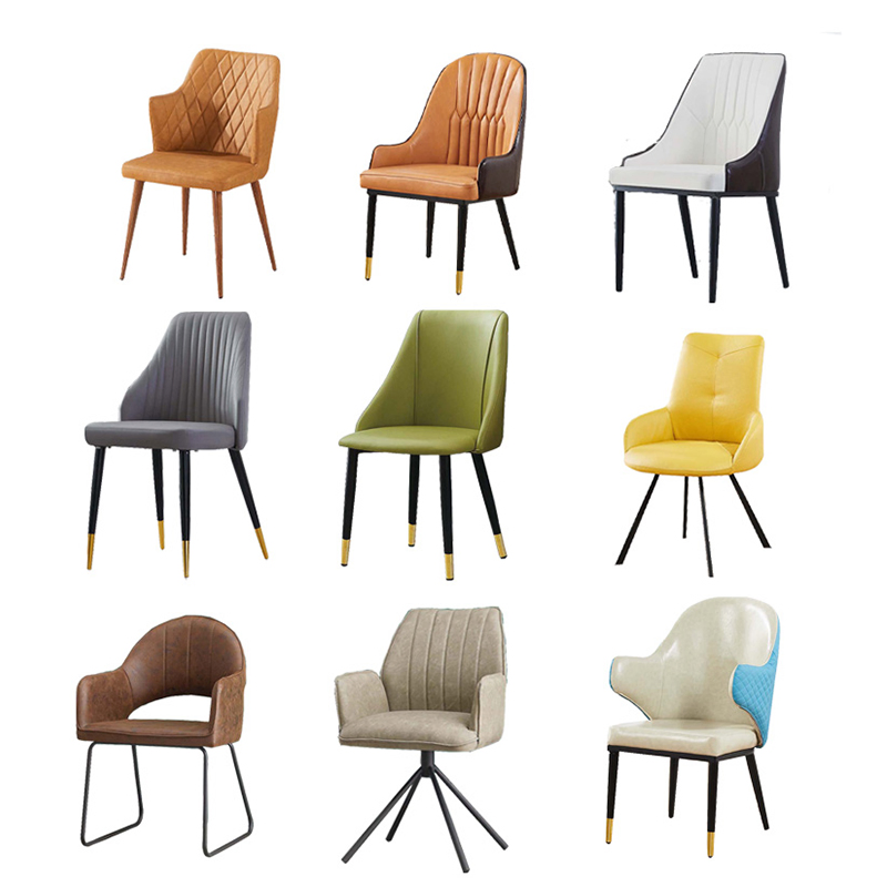 Elegant Modern Luxury Dining Room Chair with Gold Accents