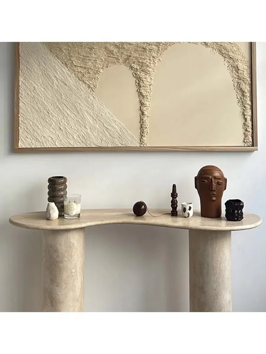 Travertine Table Detail 3