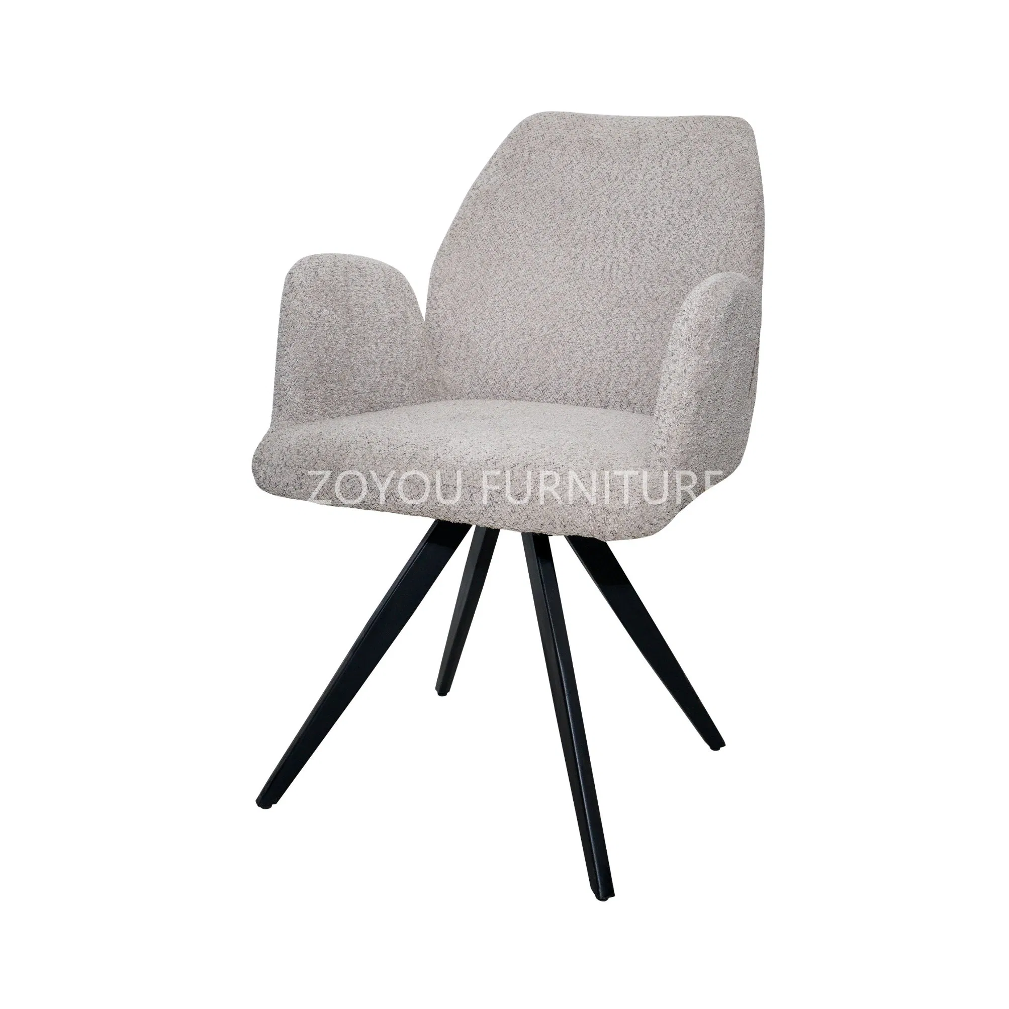 Modern Armchair-Upholstered Accent Swivel Dining Chair