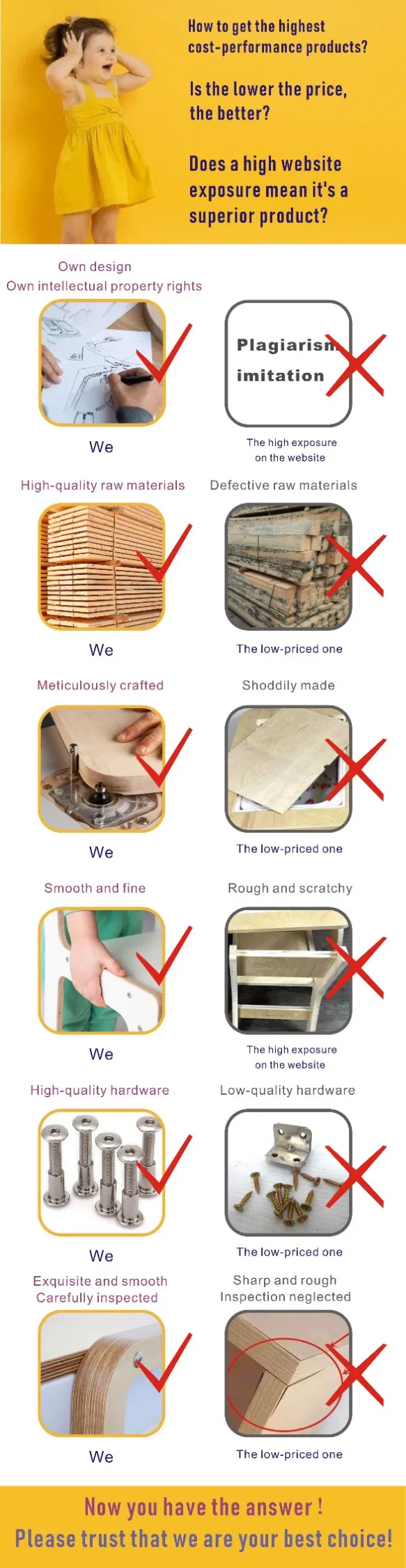 EMA Wooden Kids Toddler Children Study Learning Drawing Dining Table and Chairs Set for Daycare Preschool Nursery Kindergarten Classroom Furniture