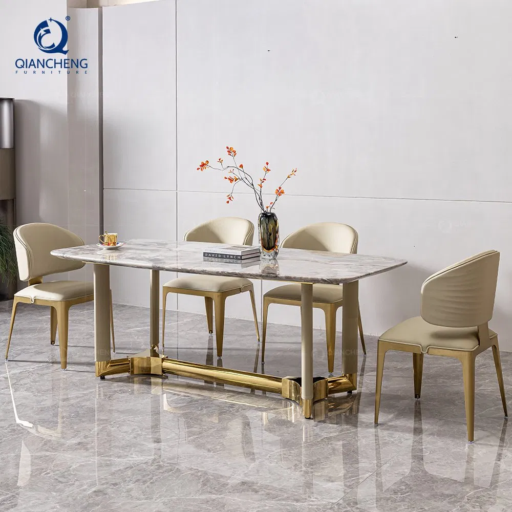 High End Modern Dining Room Luxury Rectangle 10 Seater Dining Table Set