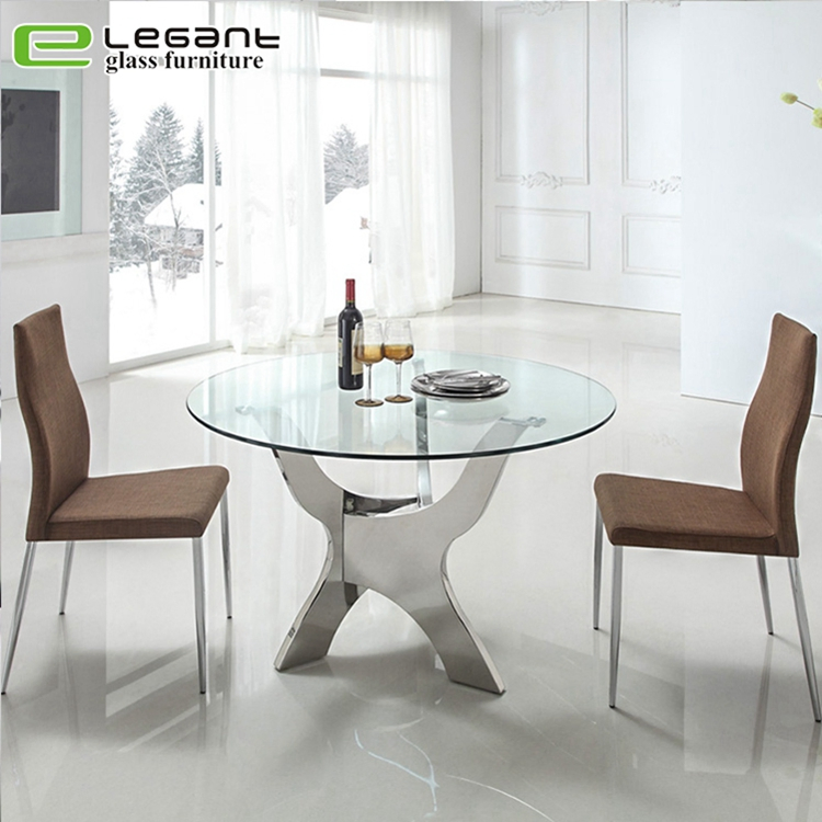 12mm Clear Tempered Glass Dining Table