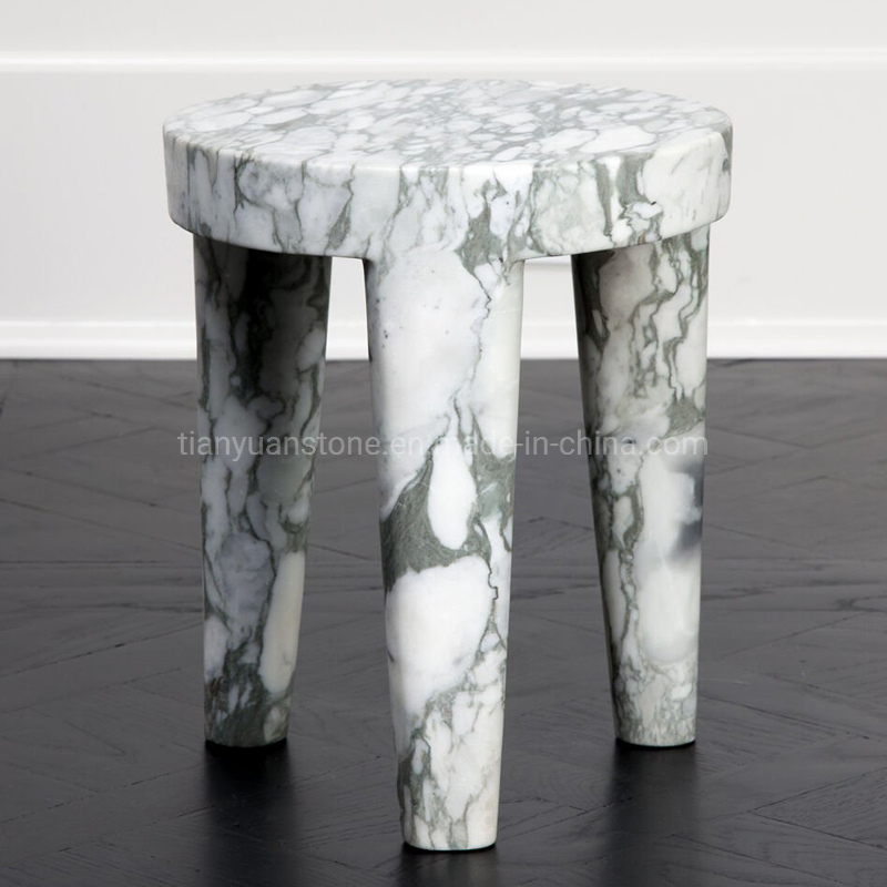 Custom Made Viola Marble Stone Top Natural Coffee Table
