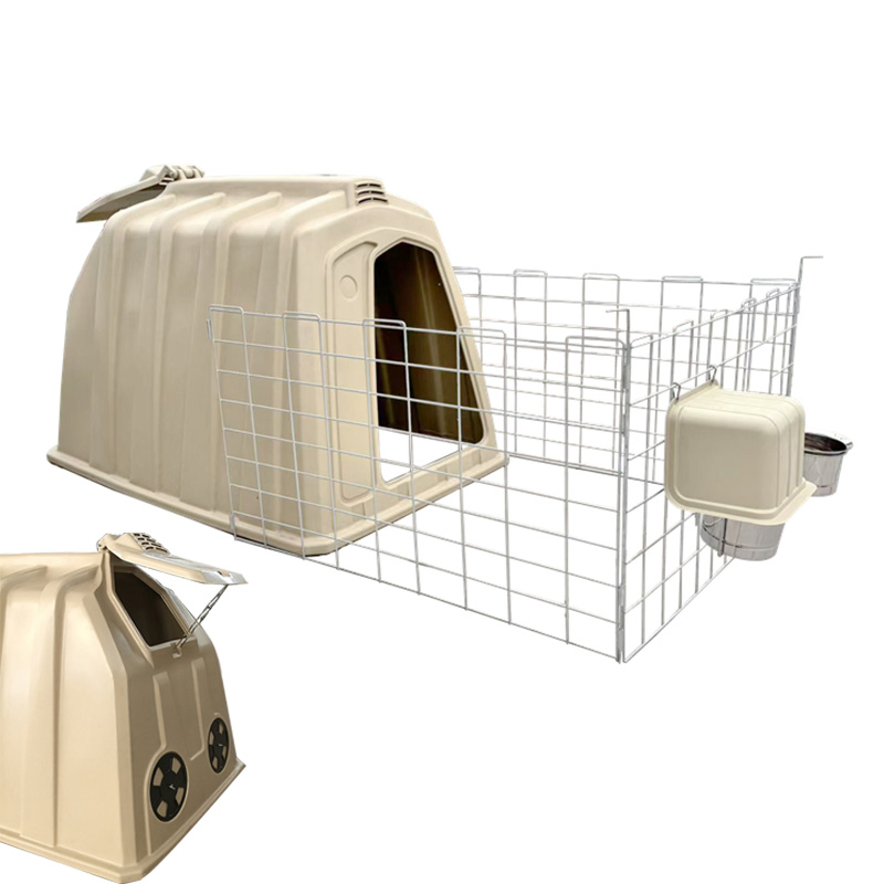 Individual Outdoor Calf Hutch with Rainproof Roof and Airflow Slots