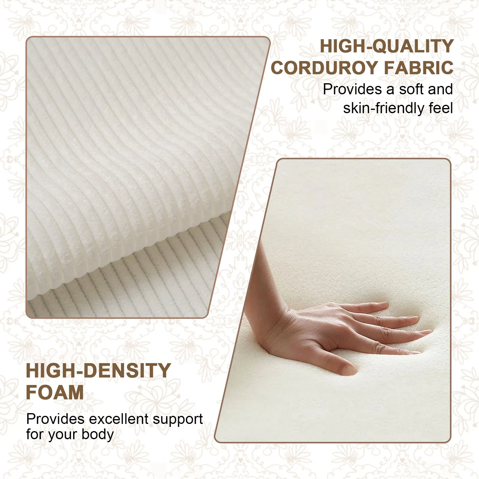 Stylish Compressed Sofa with Multi-Functional Design for Comfort