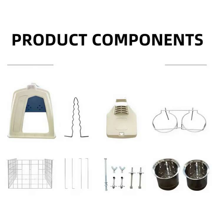 Portable Foldable Calf Hutch with Easy-Clean Surface for Small Farms Calf Hutch