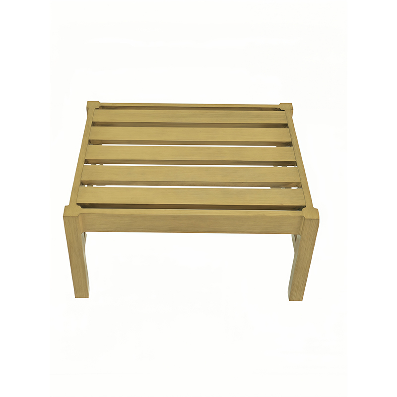 Modern Durable Aluminum Ottoman Lounge Chair for Outdoor Spaces and Relaxation