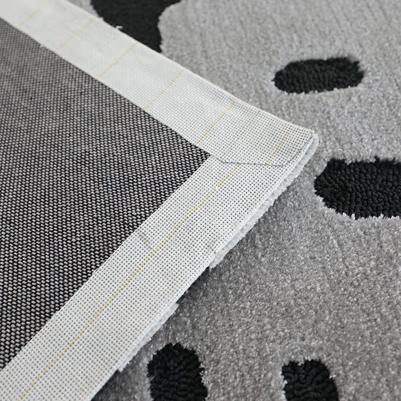 Leopard Grey Black Living Room Rugs Floor Carpet