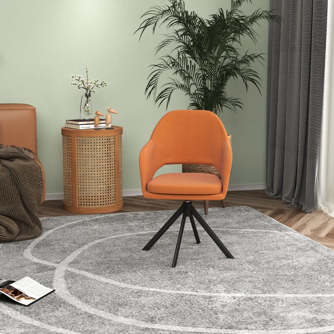 Exquisite &amp; Trendy Fashion &amp; Thick Office Chair and Strong Wrapping Sensation Leisure Chair and Dining Chair Used for Dinner Room Chair