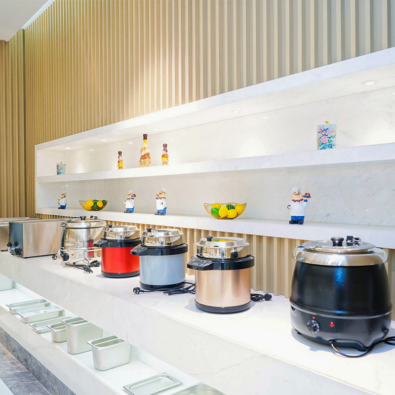 High/Quality Dining Table Buffet Glass Cover Round Soup Boiler