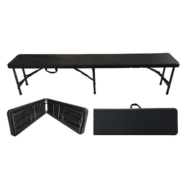 Hot Sale Outdoor Design Foldable Standing Durable 6FT Plastic Folding in Half Bench Portable Plastic