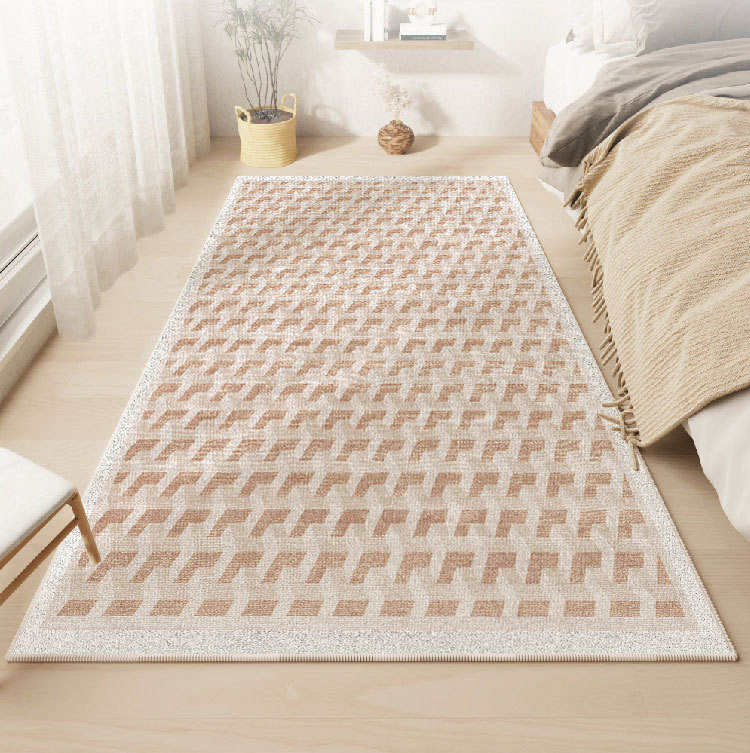 Non-Slip Belguim Bedroom Floor Rug Soft Loop-Pile Living Room Rug
