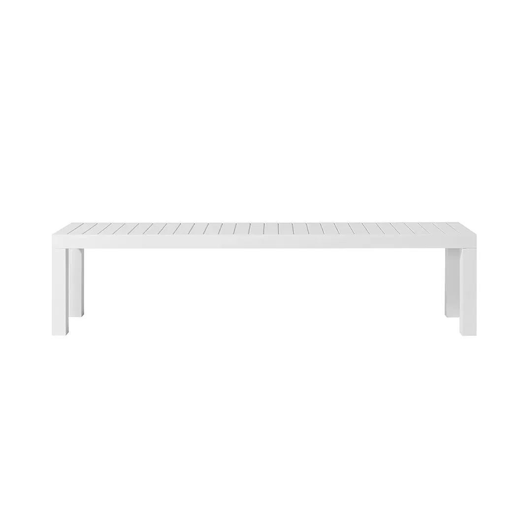 Durable Aluminum Garden Bench for Trendy Outdoor Spaces