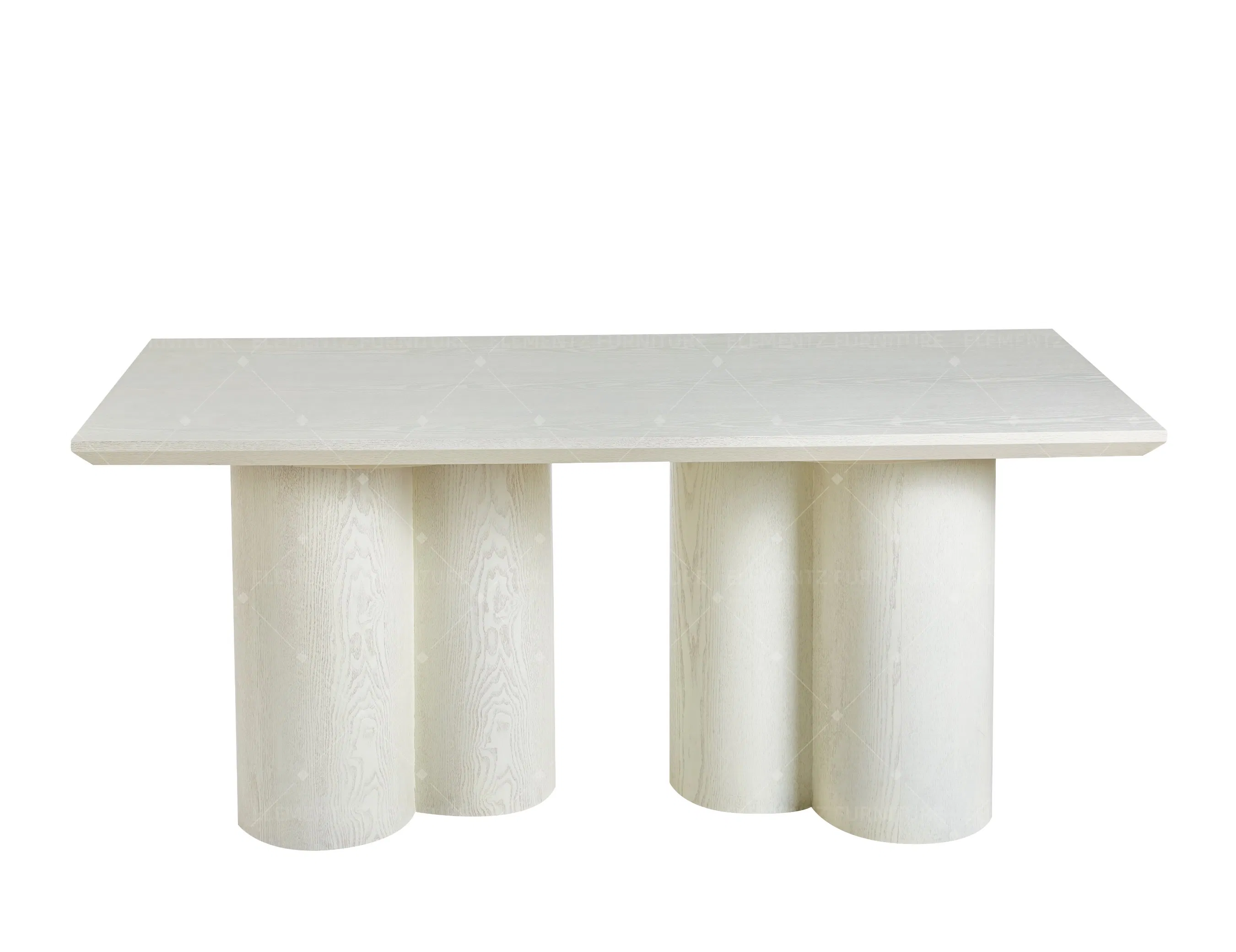 Scandinavian Heat Resistant Folding Space Saving Oval White Stain-Resistant Dining MDF Table